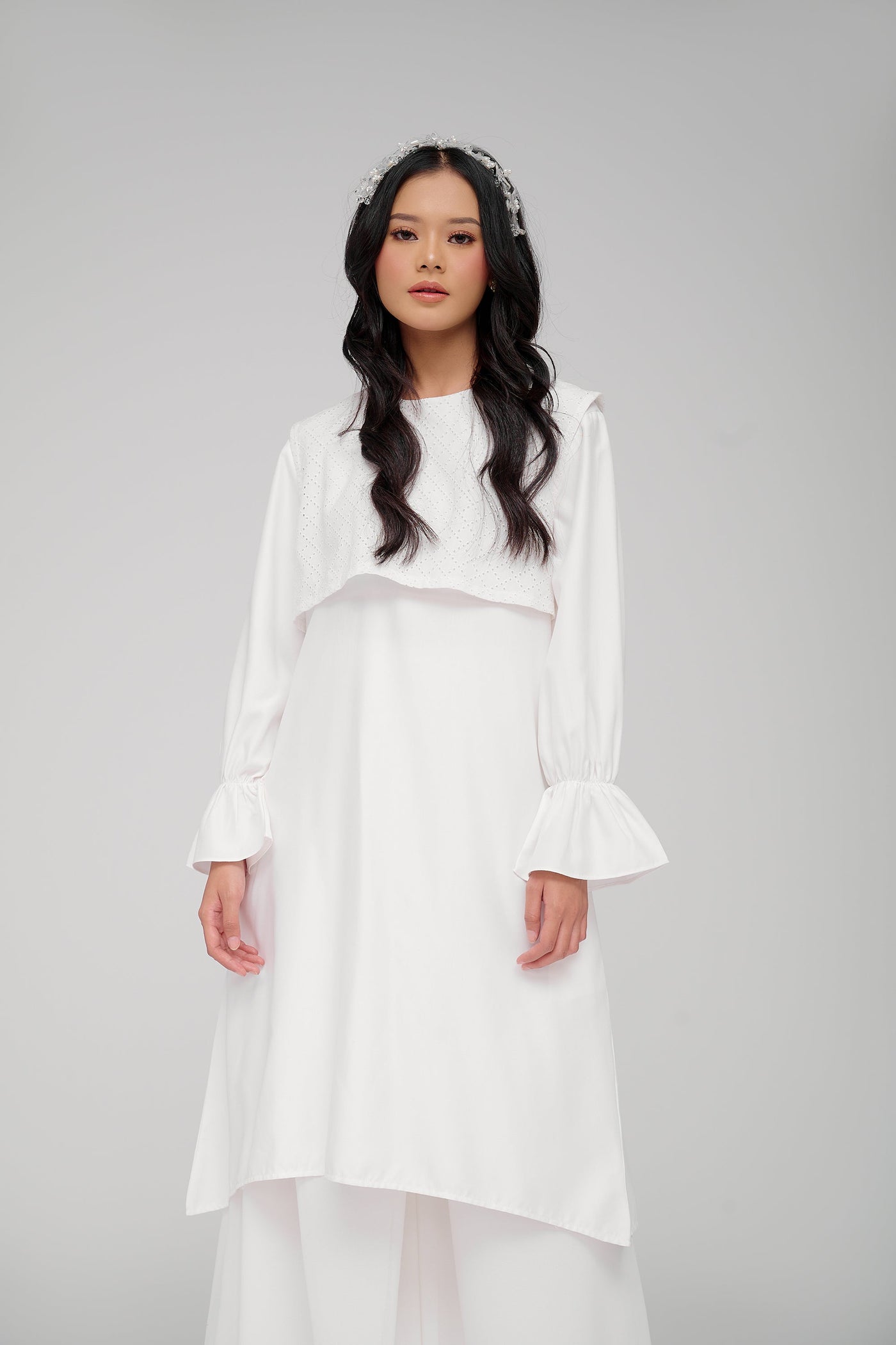 [Anniversary Sale] BIA x Revalina S. Temat - Wavana Broken White Midi Dress - Daily