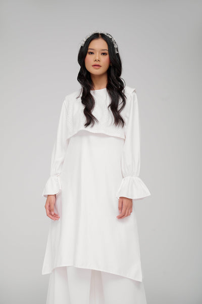 [Anniversary Sale] BIA x Revalina S. Temat - Wavana Broken White Midi Dress - Daily