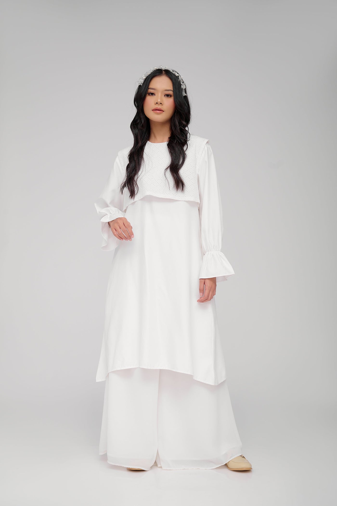 [Anniversary Sale] BIA x Revalina S. Temat - Wavana Broken White Midi Dress - Daily