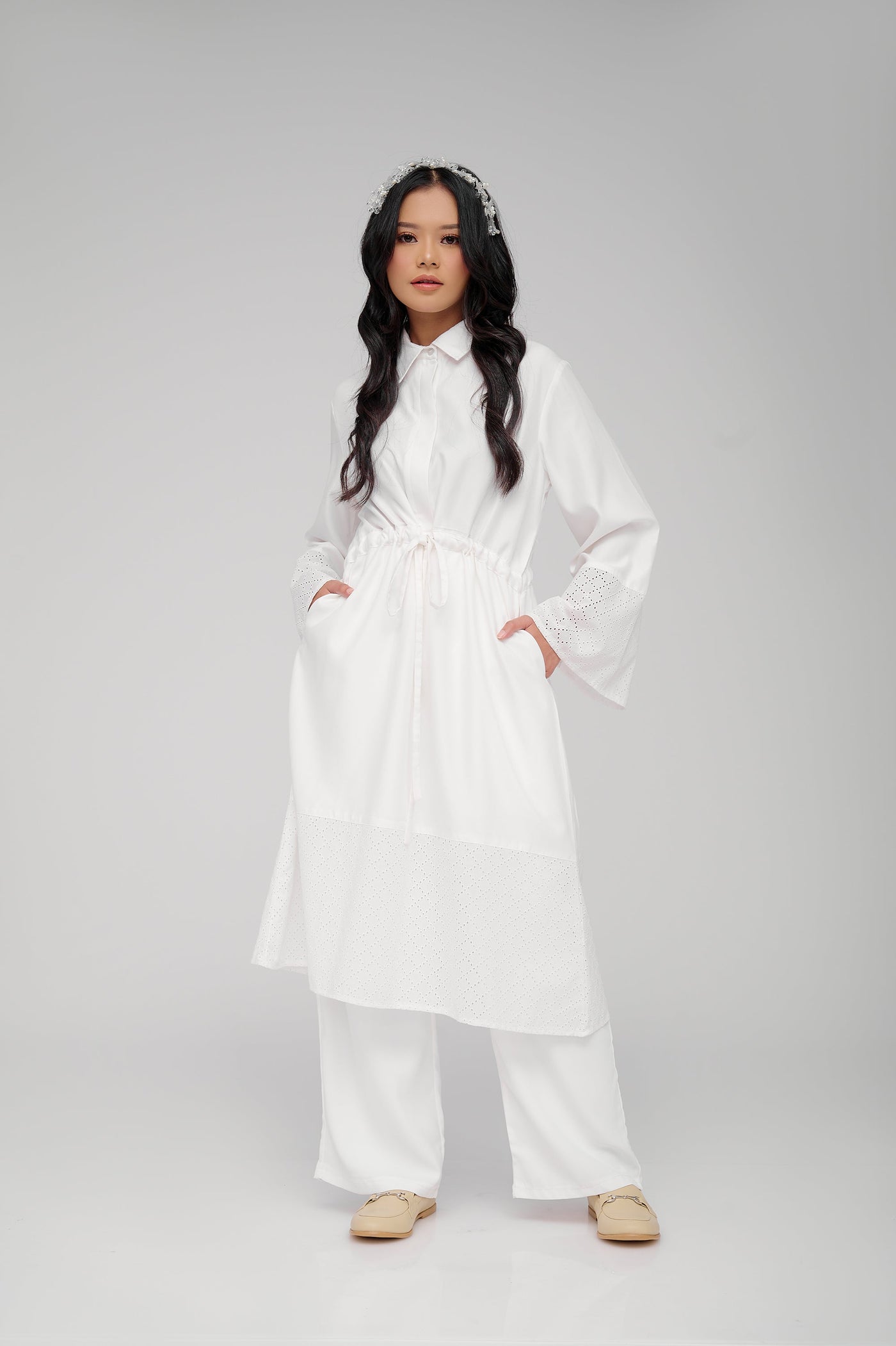 [Anniversary Sale] BIA x Revalina S. Temat - Winwin Broken White Midi Dress - Daily