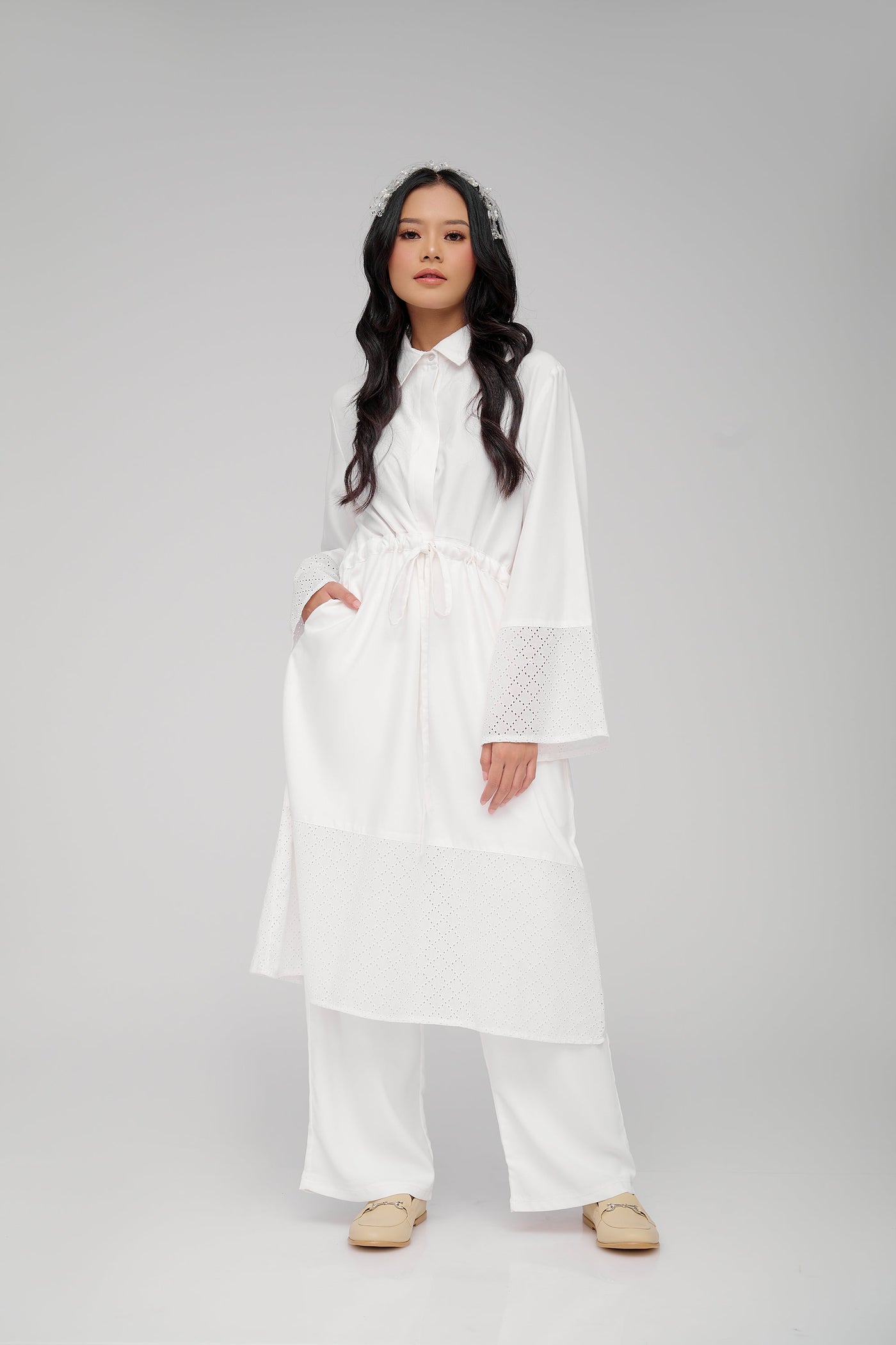 [Anniversary Sale] BIA x Revalina S. Temat - Winwin Broken White Midi Dress - Daily