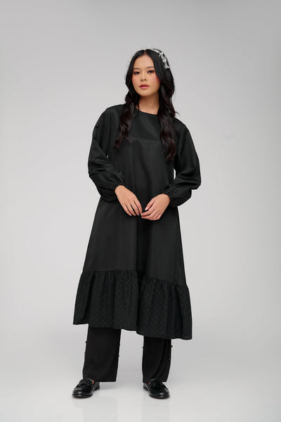 [Year End Sale] BIA by Zaskia Mecca - Wirena Black Midi Dress - Daily