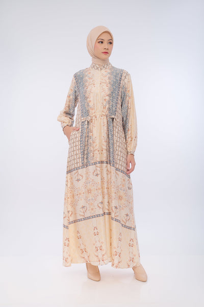 BIA Feat Revalina S Temat - Yakira Beige Dress - Silk Road Expedition - Samarkand Edition - Free Box