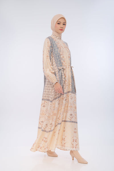 BIA Feat Revalina S Temat - Yakira Beige Dress - Silk Road Expedition - Samarkand Edition - Free Box