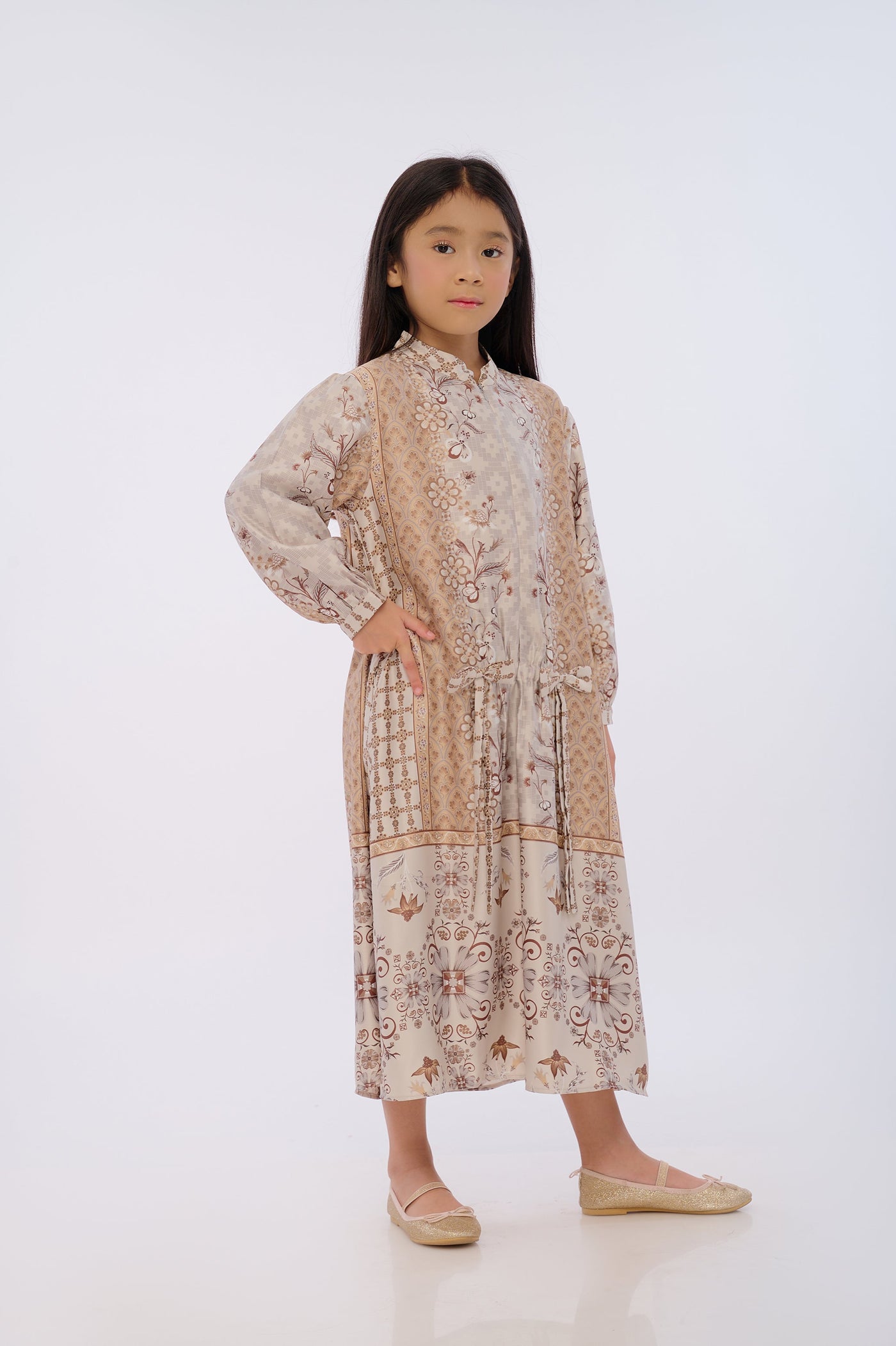 BIA by Zaskia Mecca - Yalina Grey Dress Anak - Silk Road Expedition - Samarkand Edition - Free Box