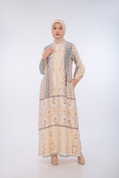 BIA Feat Revalina S Temat - Yelena Beige Dress - Silk Road Expedition - Samarkand Edition - Free Box