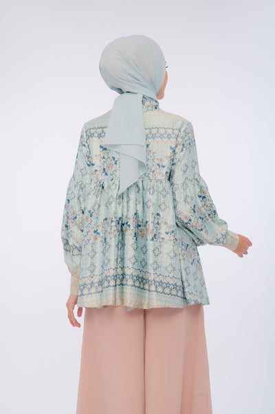 BIA by Zaskia Mecca - Yutami Mint Blouse - Silk Road Expedition - Isfahan Edition - Free Box