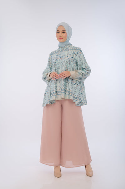 BIA by Zaskia Mecca - Yutami Mint Blouse - Silk Road Expedition - Isfahan Edition - Free Box